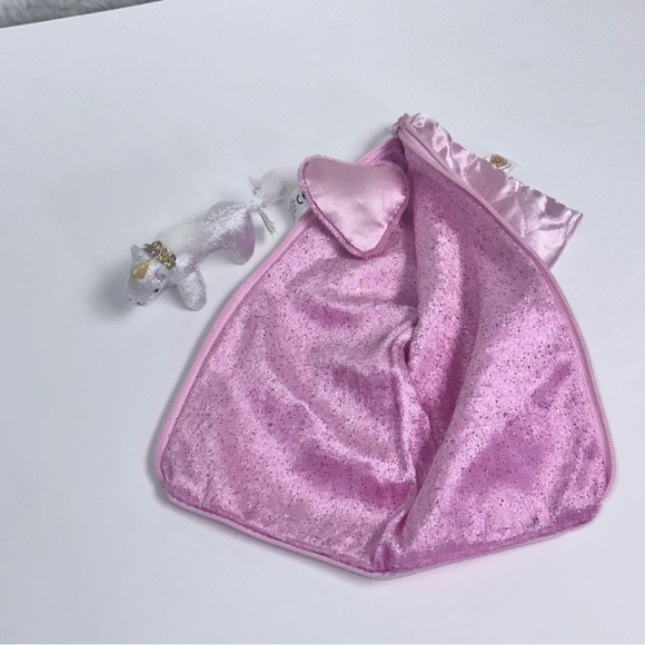 Only Hearts Club Princess Pink Sparkly Sleeping Bag Pillow Unicorn Plush RARE - Picture 5 of 8